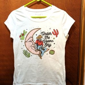 Cute Western Short Sleeve Tee Junior XL